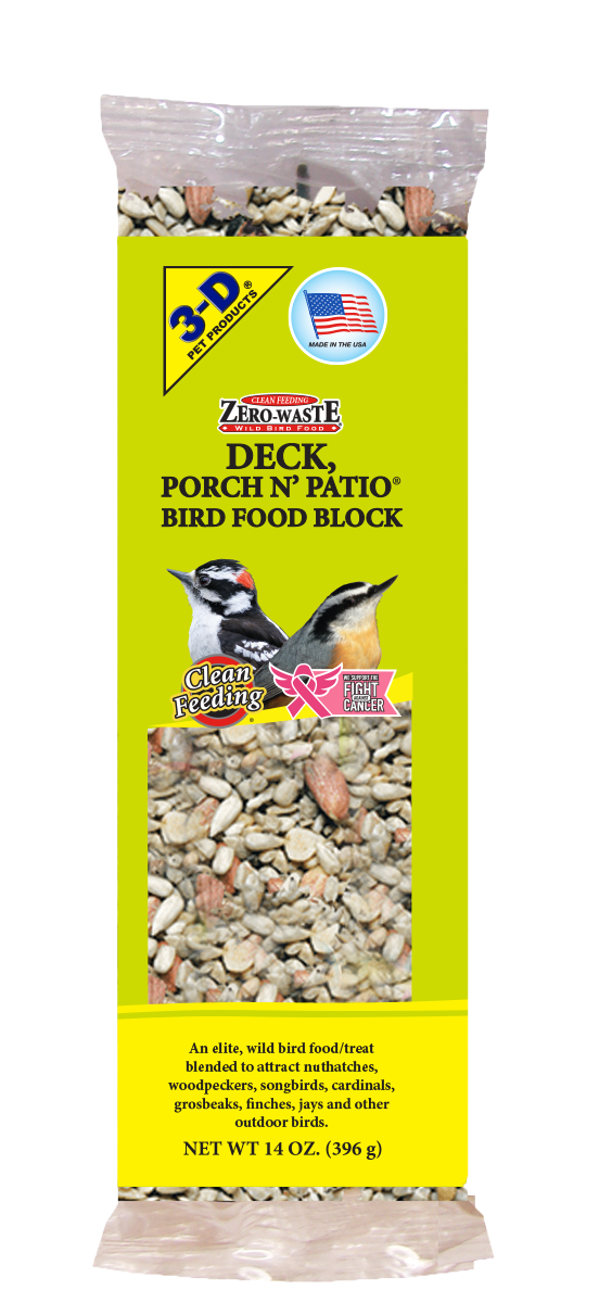 deck porch and patio bird seed